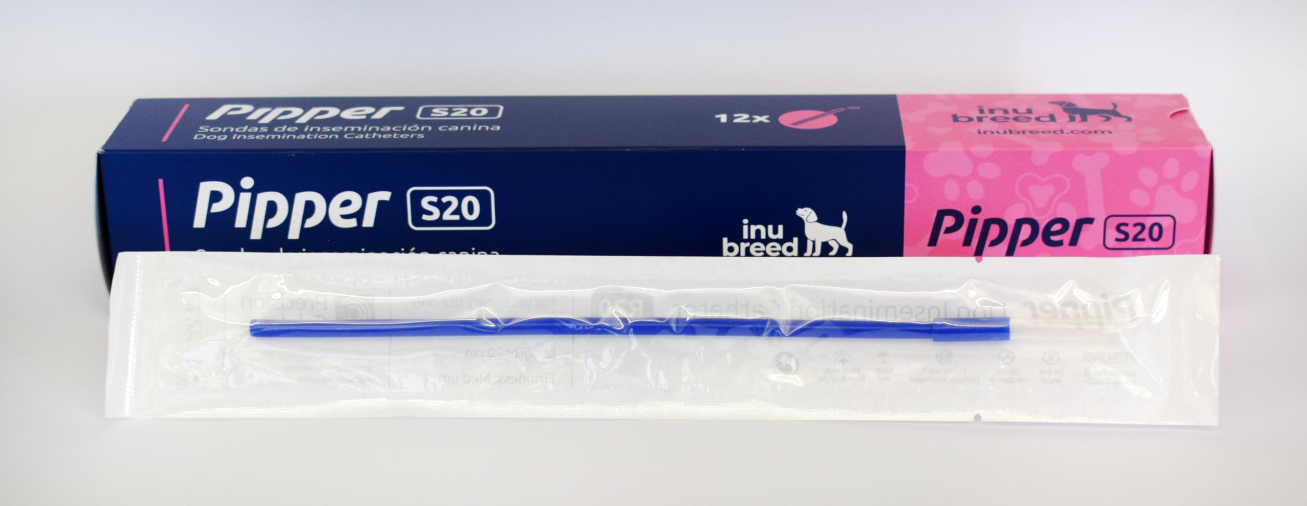 Sondes insémination artificielle canine stérile 20cm kit reproduction pour chienne