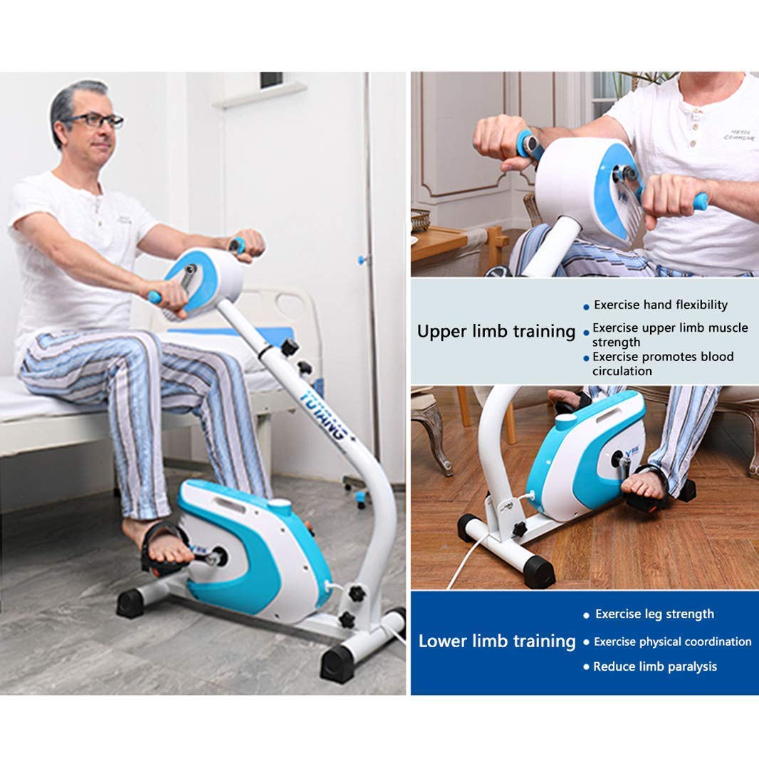 Rehabilitacja elektryczna Maine, zmotoryzowany mechanizm korbowy nóg i ramion, sprzęt rehabilitacyjny dla osób starszych po udarze mózgu (F)