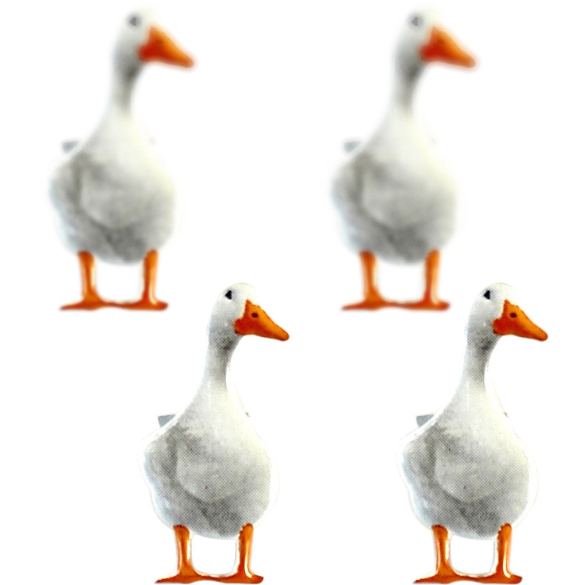 Eyelet Outlet Shape Brads 12/Pkg-Duck