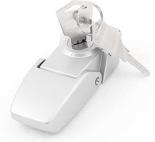 Miniatura 3 de IIVVERR Armario de oficina en casa Armario Armario Armario Accesorios para armarios metálicos Pestillo Tono plateado con llave (Oficina en casa