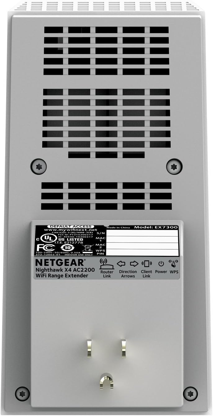 Top Brands NETGEAR EX7300-100NAR Nighthawk AC2200 Plug-In WiFi Range Extender (Renewed)