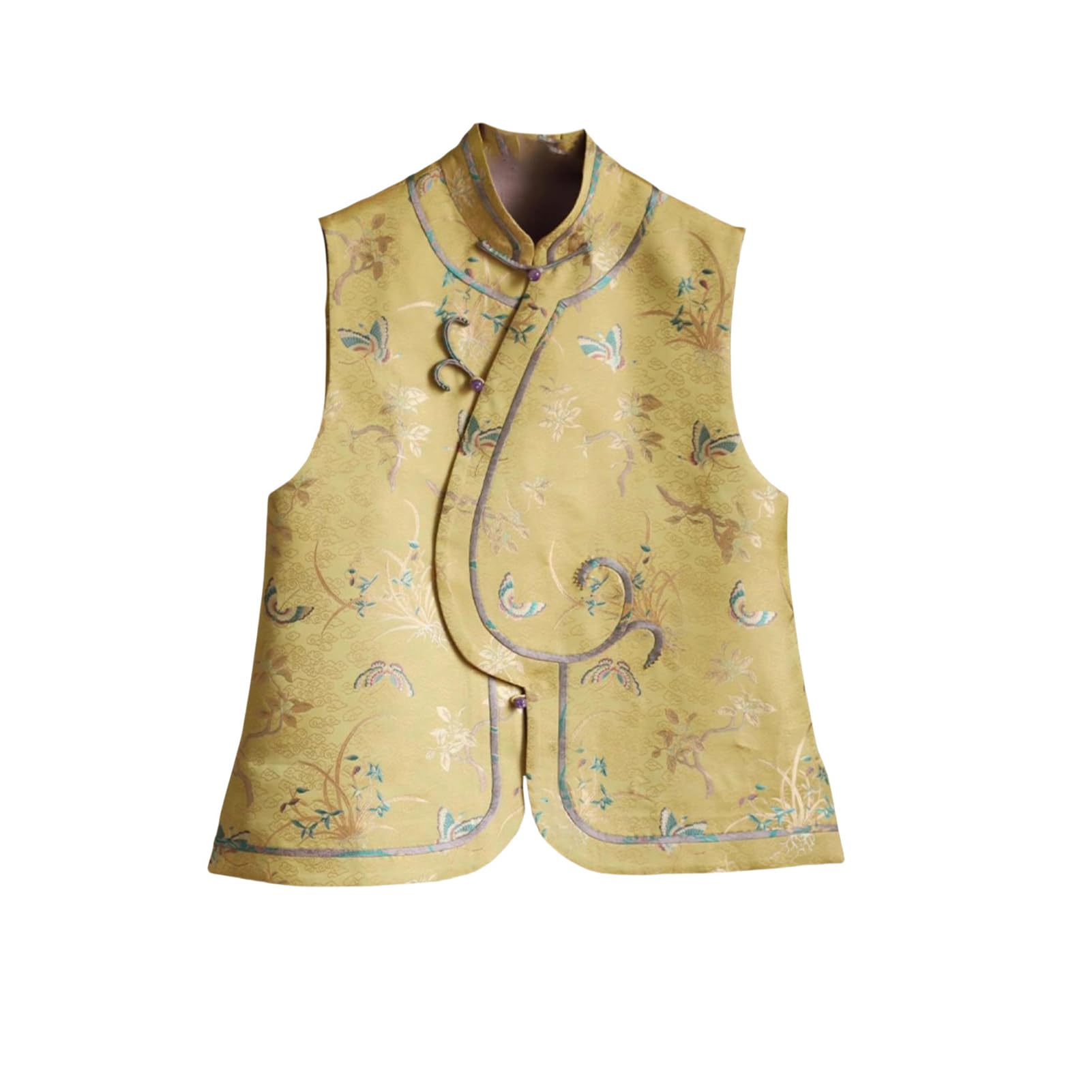 Chaleco amarillo de primavera para mujer ideal para paseos y eventos culturales 6
