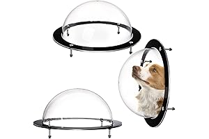 Goaste 2 Pack Dog Fence Window: Clear Pet Dome for Peek-a-Boo Fun