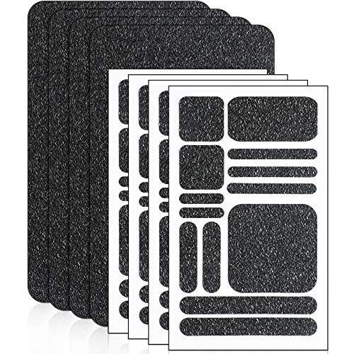 Zonon 8 Pieces Cell Phone Grip Tapes Stickers Anti-Slip Grip Rubberized Decal Adhesive Traction Hold Decal Adhesives Anti-Slip Textured Tape for