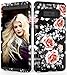 Samsung Galaxy Note 8 Case, Adcoog [Flower] Three Layers Heavy Duty Case for Girls/Women Hybrid Protective Floral Case for for Samsung Note 8 (Black+Flower 5)