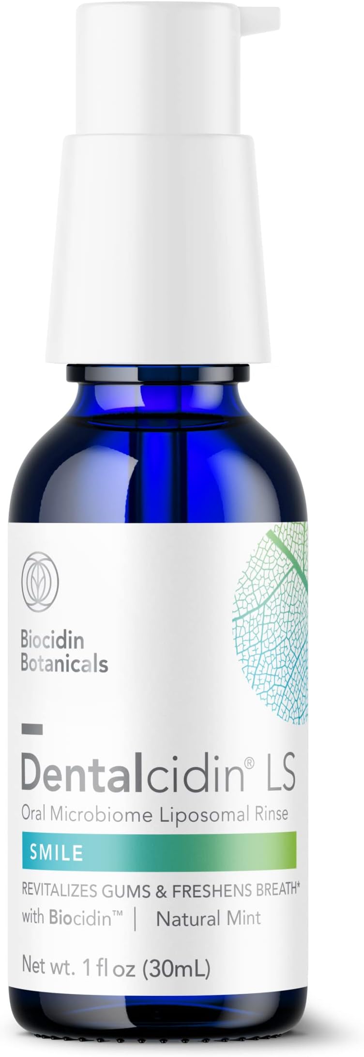 Biocidin Dentalcidin LS Liposomal Oral Rinse - Fluoride Free Mouthwash - Plant-Based, Professional Strength - Support Healthy Gums & Oral Microbiome - Freshen Breath (1oz)