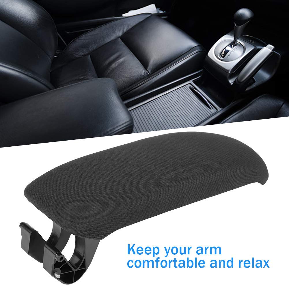 Coperchio del Bracciolo della Console Centrale Nera dell'Automobile Coperchio della Copertura della Console Centrale del Bracciolo dell'Auto per 8P / 2003-2013 8P0864245P(Cloth)