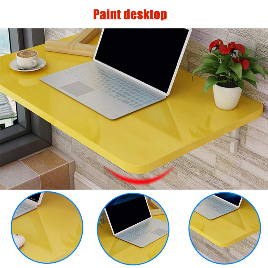 Tavolo Pieghevole da Parete in Truciolare,Elegant Supporti Pieghevole Multifunzione Salvaspazio Muro per Garage/Cucina Piccolo Lavoro Ribaltabile a Parete Pranzo, Tavolino