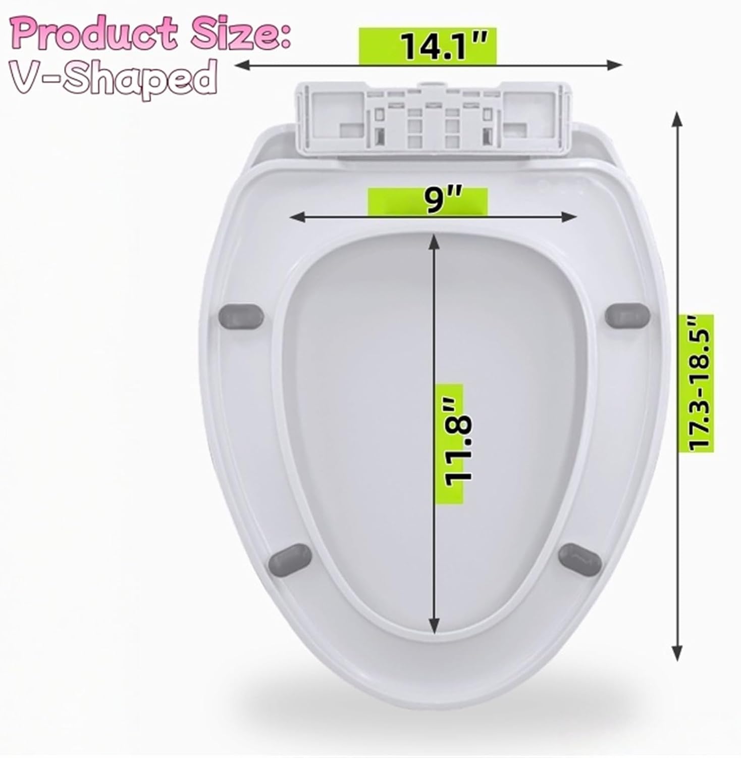 Soft Close Slow Close Replacement Toilet Seat For Round Toilets, Toilet Seat With Cover With Quick-Release Hinges & Quick-Attach Hardware, Padded Comfort,For Most Standard Round Toilet Seats