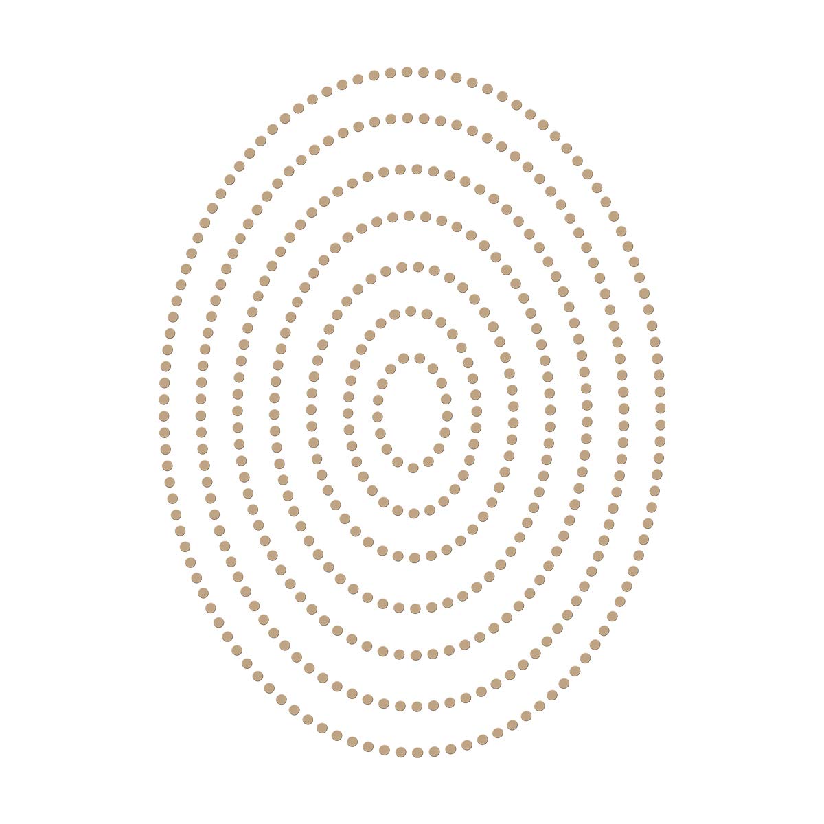 Spellbinders Glimmer Hot Foil Plate Essential Glimmer Ovals GLP-153