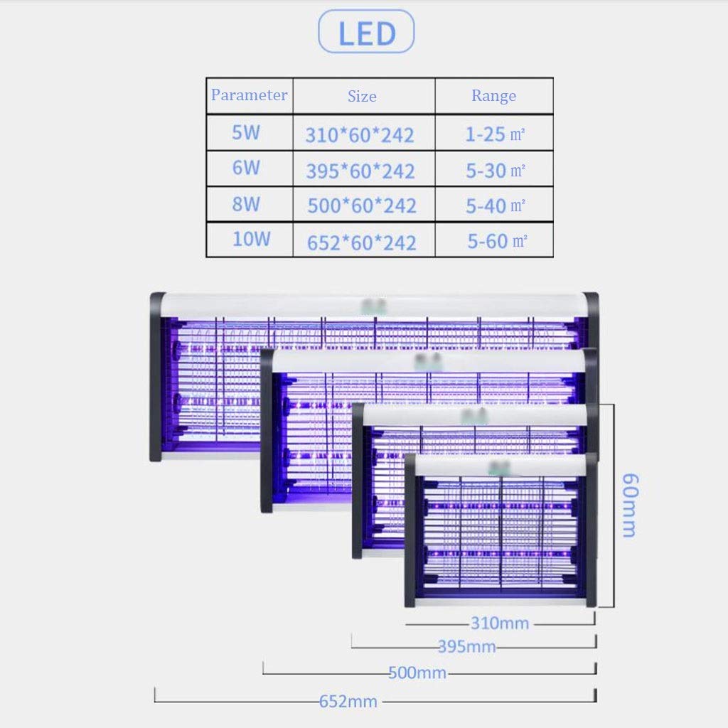 Elektryczna lampa przeciw komarom z wyładowaniem przeciw komarom, wyciszona, bez promieniowania, do restauracji i domów, odstraszacz komarów LED do pomieszczeń