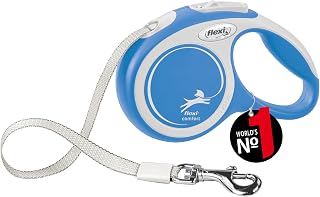 flexi® Comfort XS Hunde Roll-Leine, Optimierter Komfort, 3m Gurt,Blau