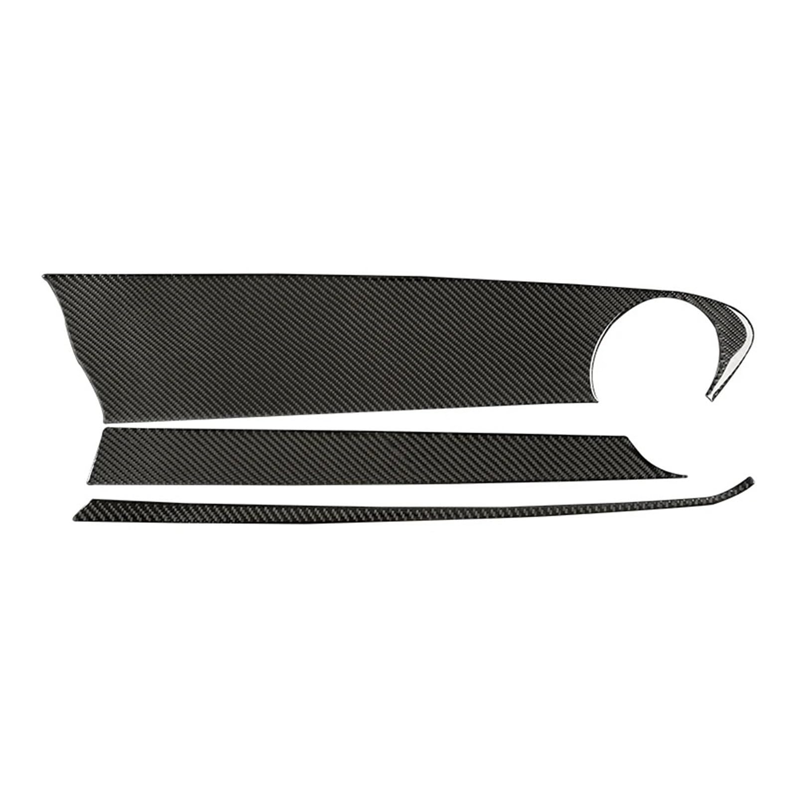 for Chevrolet for Camaro 2017-2022 Accessories Interior Car Co-Pilot Instrument Panel Decorative Strip Cover Stickers Universal Interior Accessories(Black)