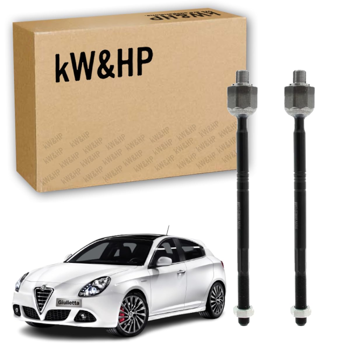COPPIA GIUNTI ASSIALE TIRANTI STERZO ANTERIORI DX/SX COMPATIBILE CON ALFA GIULIETTA (940) DAL 2010 IN POI