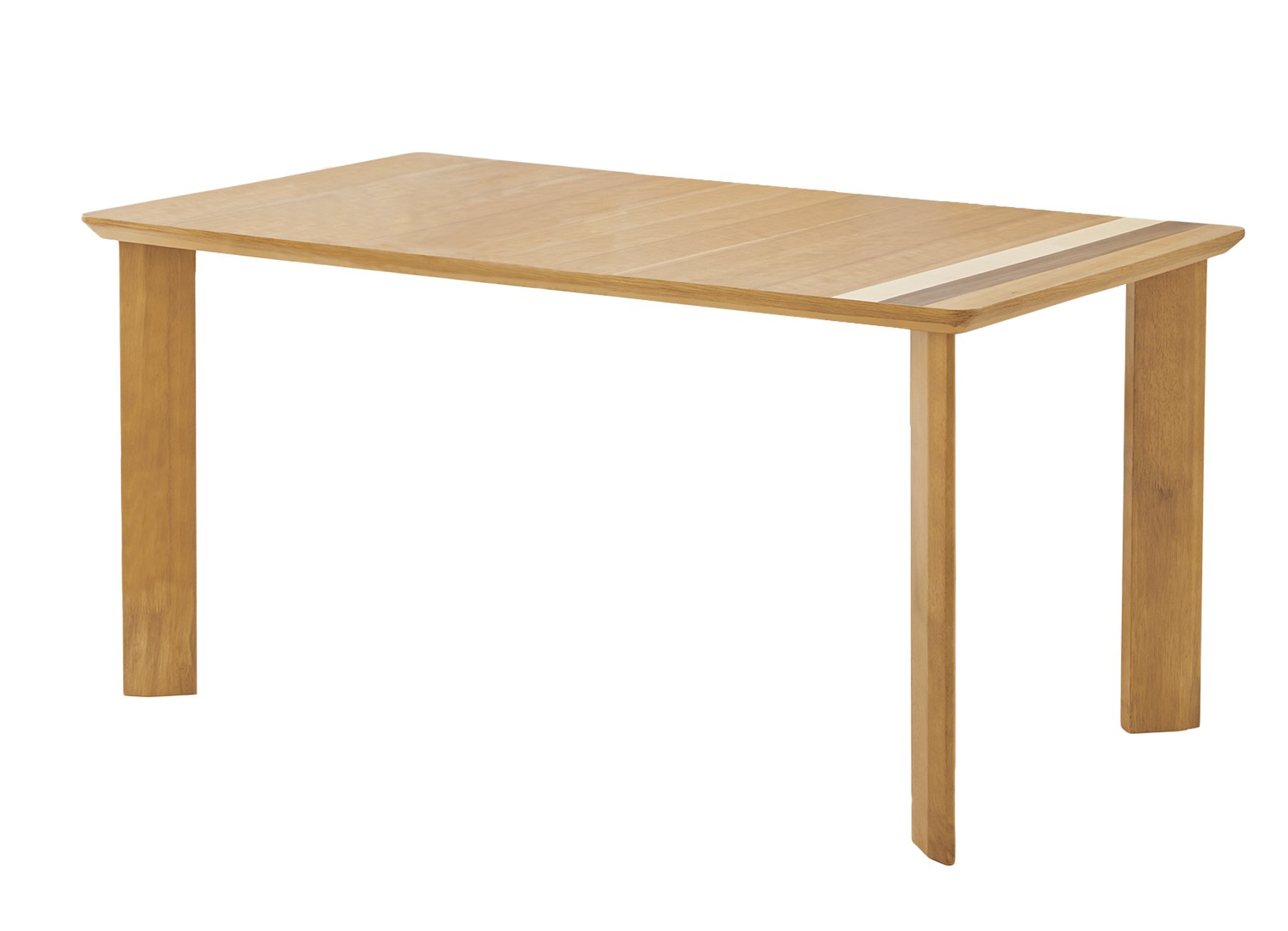 【送料込】ダイニングテーブル 4本脚 引き出し付き 幅135cm　ライトブラウン 送料込】ダイニングテーブル 4本脚 引き出し付き 幅135cm ライト