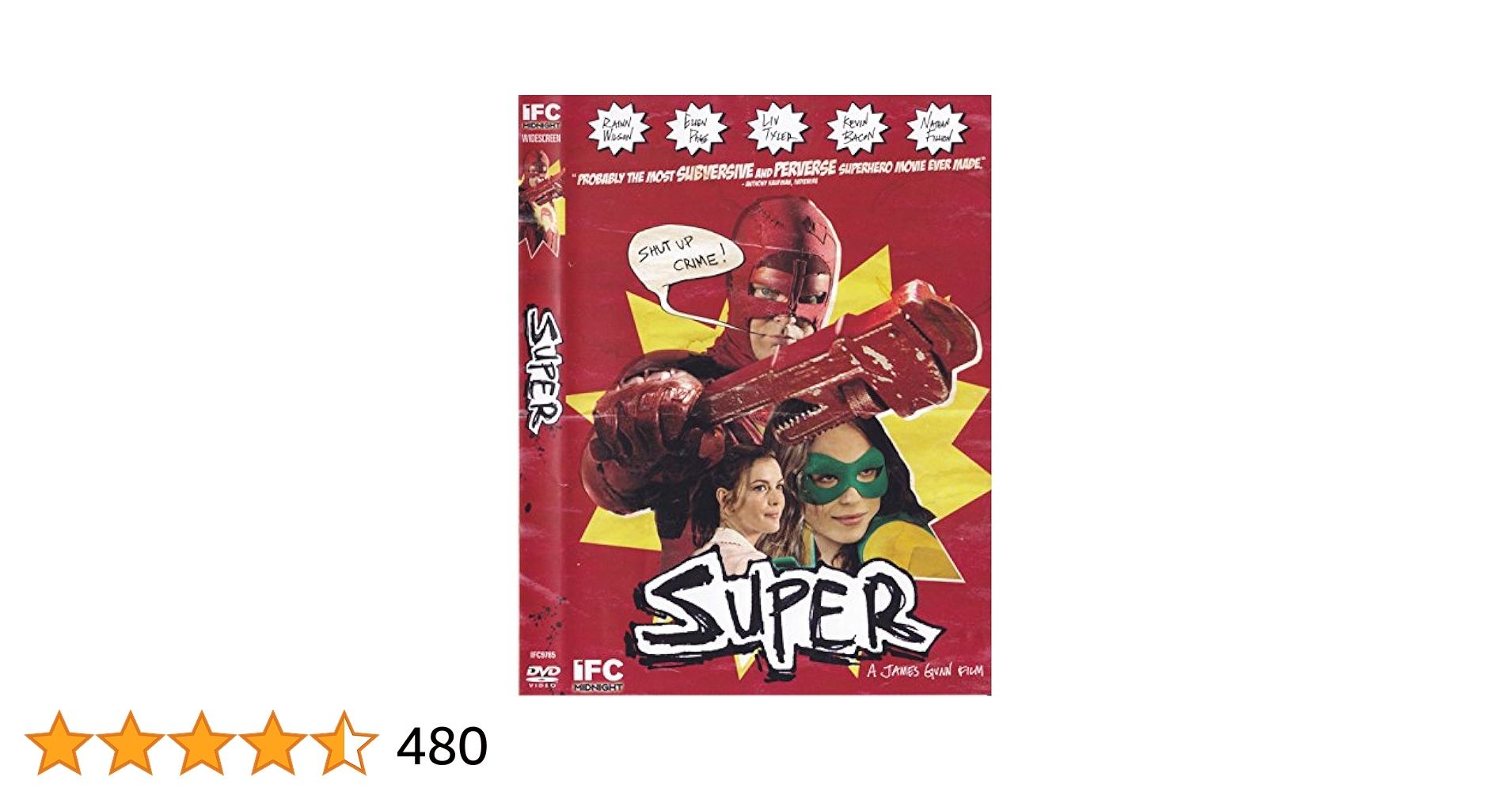 スーパー！ Super  Blu-ray Rainn Wilson Super [Blu-ray]: Amazon.ca: Rainn Wilson, Ellen Page, Liv