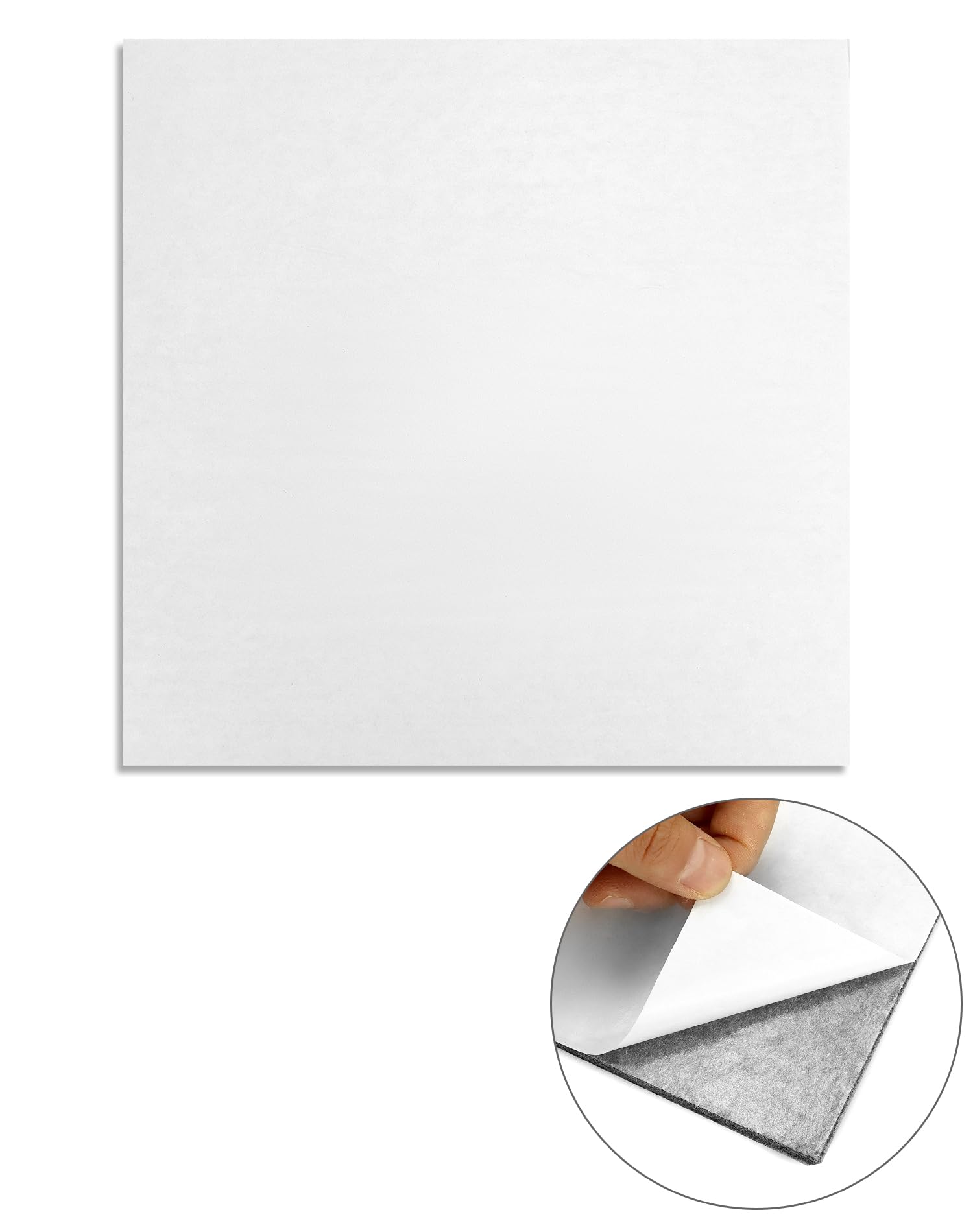 AILUYA Tableau D'Affichage En Feutre 7 Pièces, 30 X 30 Cm, Avec 50 Punaises, Autocollant, Mémo, Liège