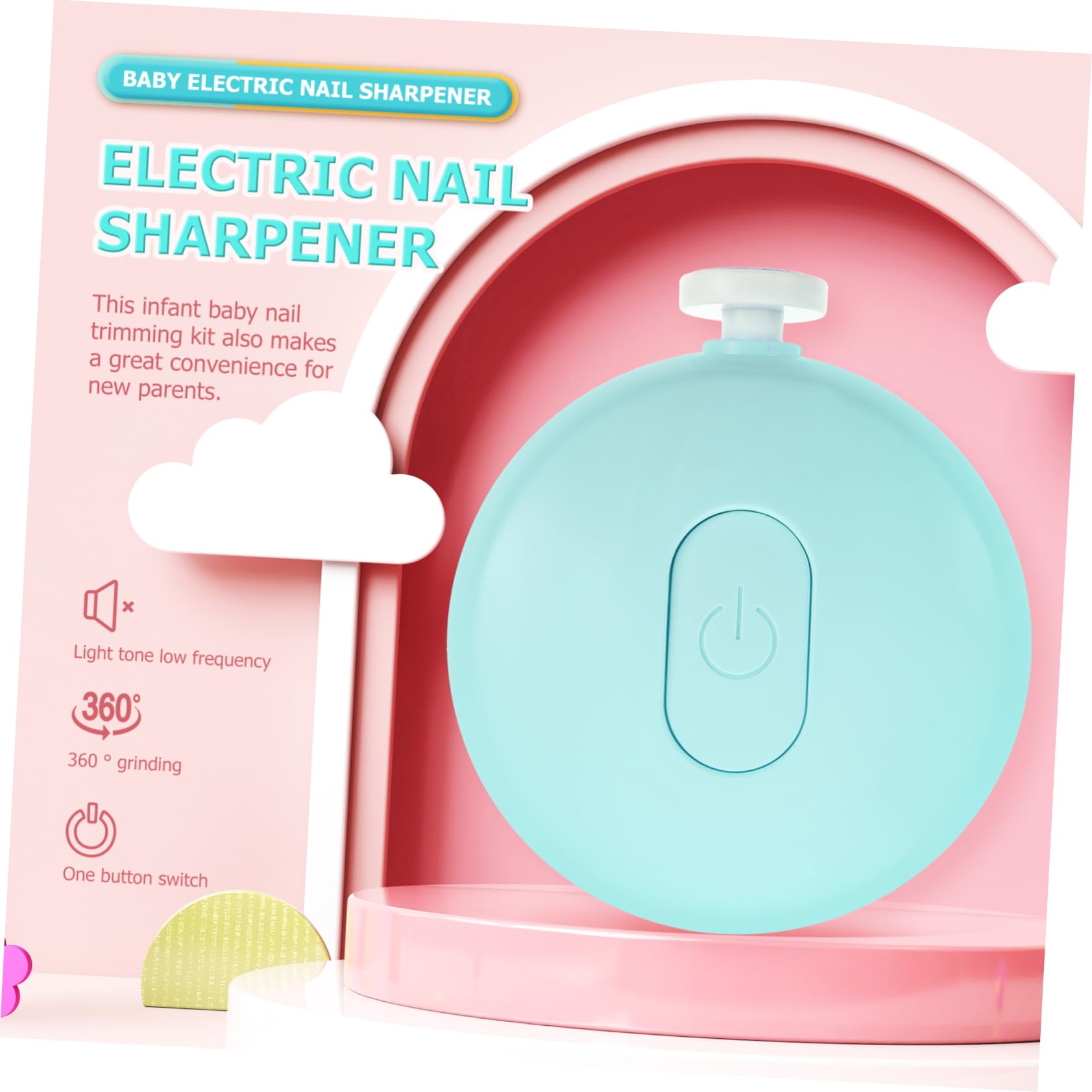 Totority Kit Electric Nail Trimmer Set Baby Nail Care Delicate Design for Boys and Girls