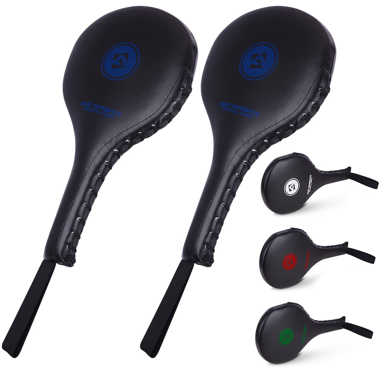 AQF Focus Paddles Taekwondo Kick Pads Racket Pair for Karate Boxing Martial Arts Training Equipment Target Kickboxing Pads 2 Piece (Blue) — image 1