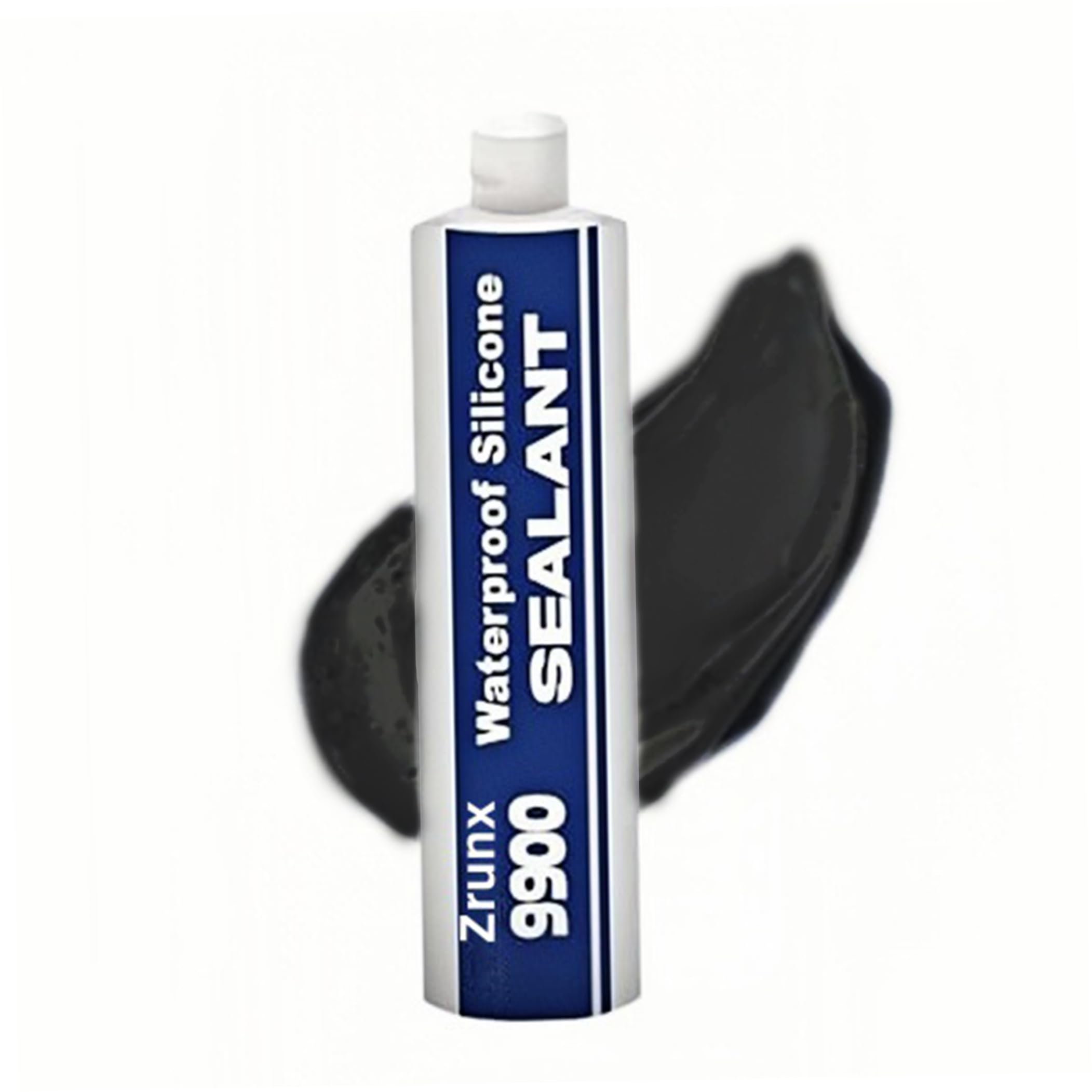 Bemonew Black Silicon Waterproof Sealant 9900, Smooth Waterproof Sealant 9900 Super Bonding Structural Tool Easy-To-Use For Home & Work (Black)