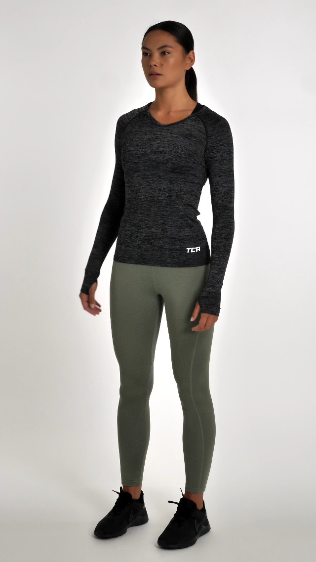 Maglia Termica Elle Donna Manica Lunga - Maglietta Tecnica Per Corsa E Sport Invernali - Foto 5