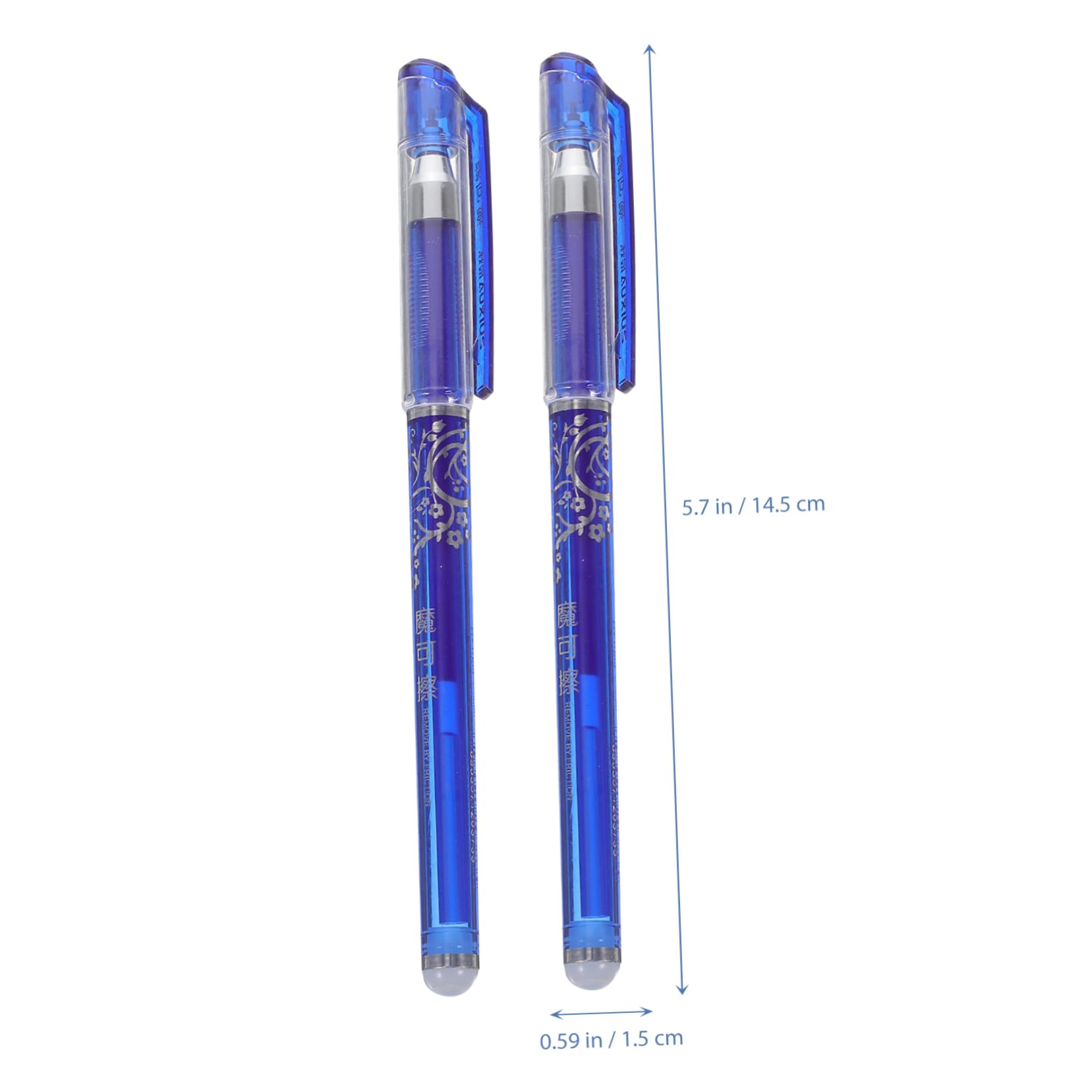 NUOBESTY 36 Pièces Stylo Effaçable Surligneur Effaçable Stylo À Encre Effaçable Chinois s À Bille À Pointe Fine s 05 À Encre Bleue Costumes Bleus Élèves En