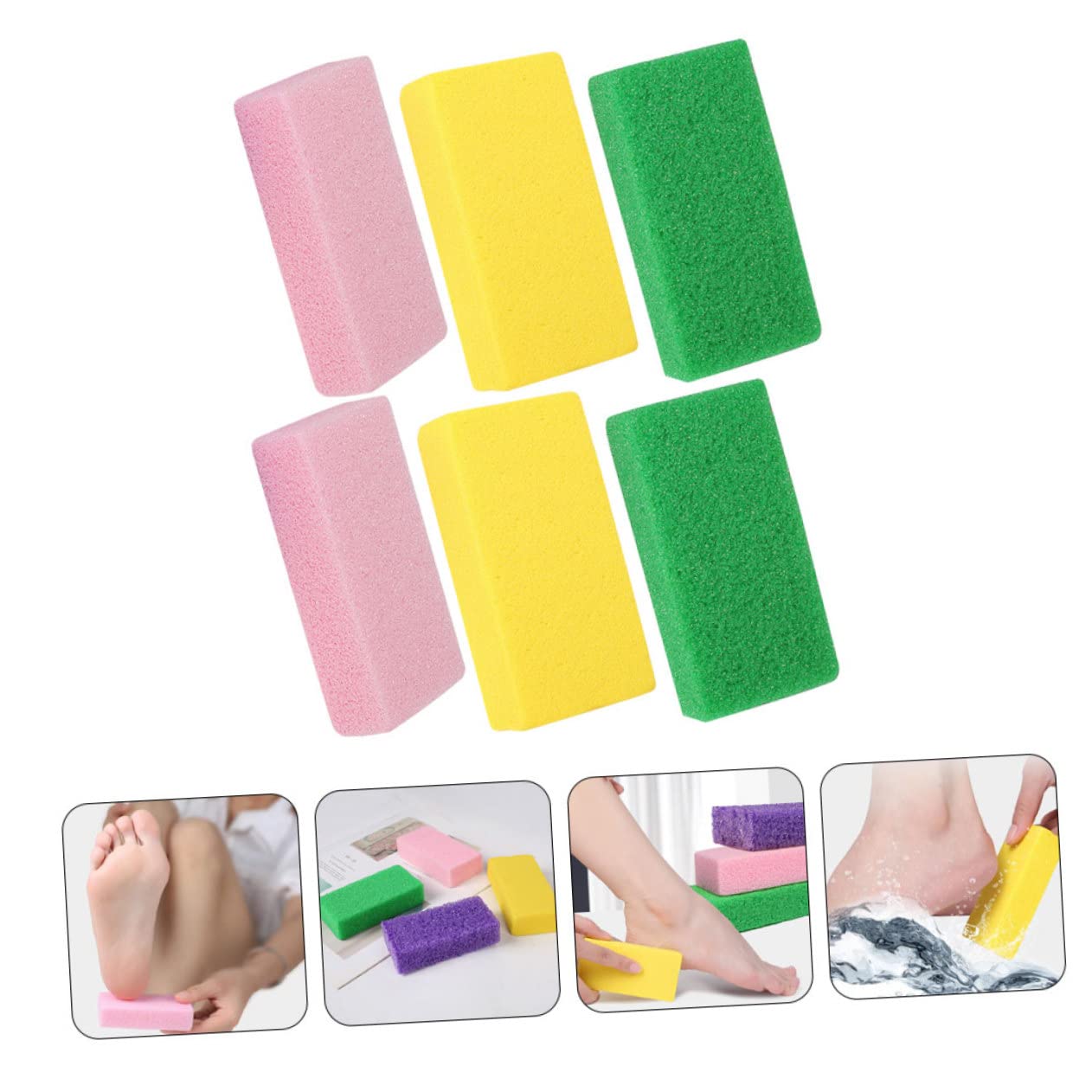 Healeved 24stücke Teiliges Fußpflege Bimsstein Effektives Hornhautentfernungstool Für Pediküre Ergonomisches Design Langlebig Und Wiederverwendbar Zur Hautpflege Von Füßen Bunten