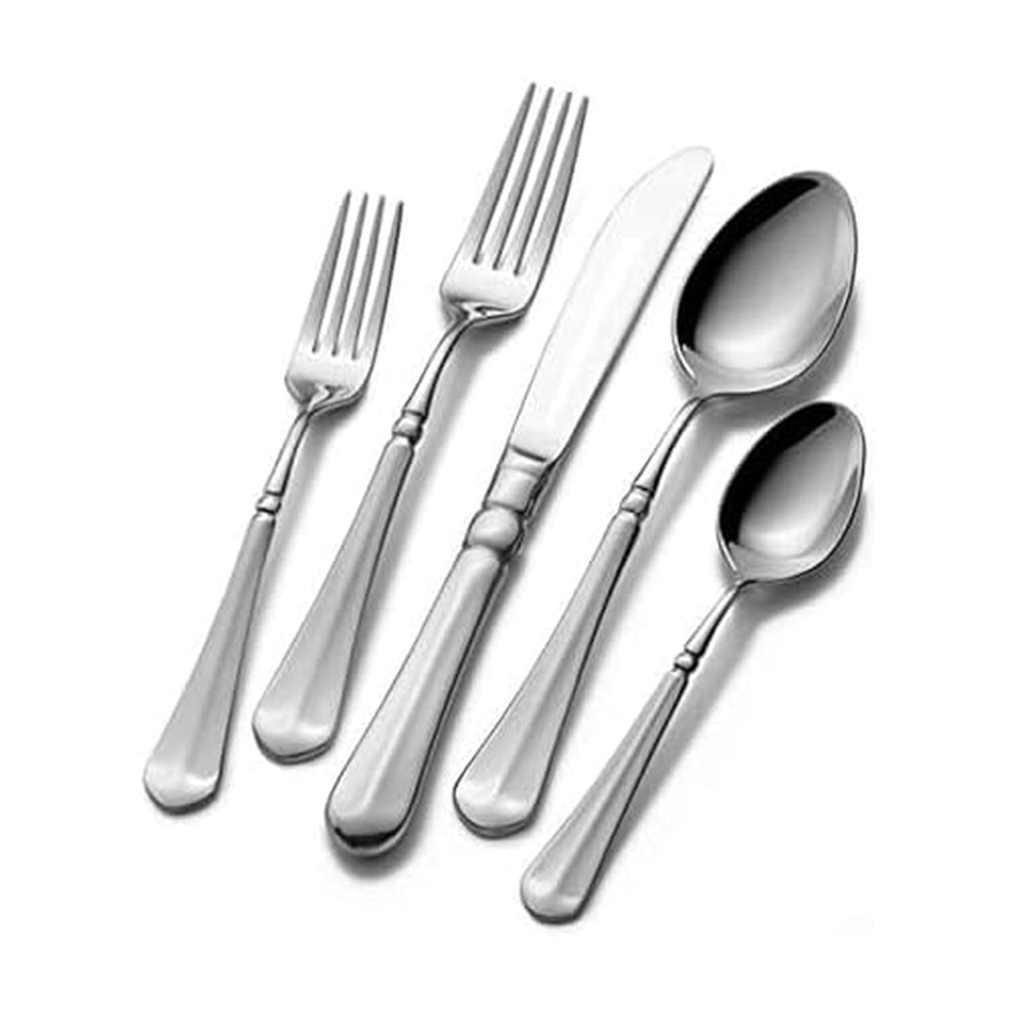 Mikasa 5112172 French Countryside 65-Piece 18/10 Stainless Steel Flatware Serving Utensil Set