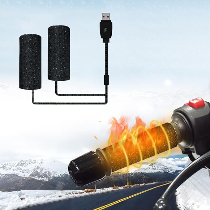 グリップヒーター バイク用 巻き付け usb給電 3段階温度調整 スイッチ付き 取り付け簡単 防寒ホットグリップ ホットカバー ハンドル 自転車 バイク ハンドル ツーリング ホットグリップ 防寒グッズ 防水 防寒対策 冬