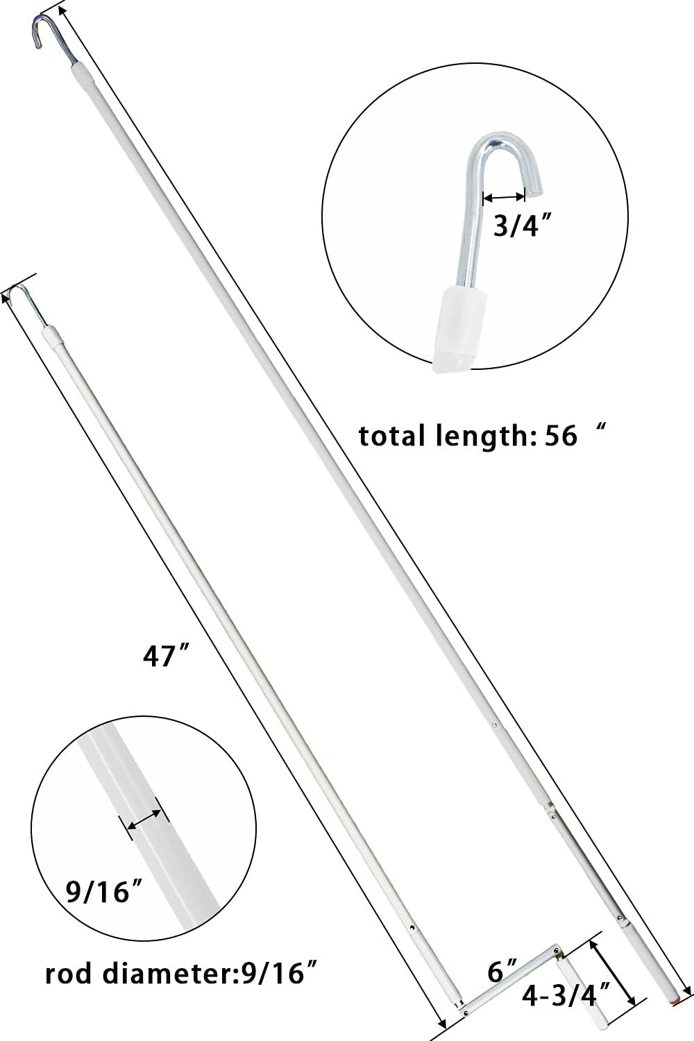 Buy RV Awning Crank Handle Fordable Crank Wand for RV awnings