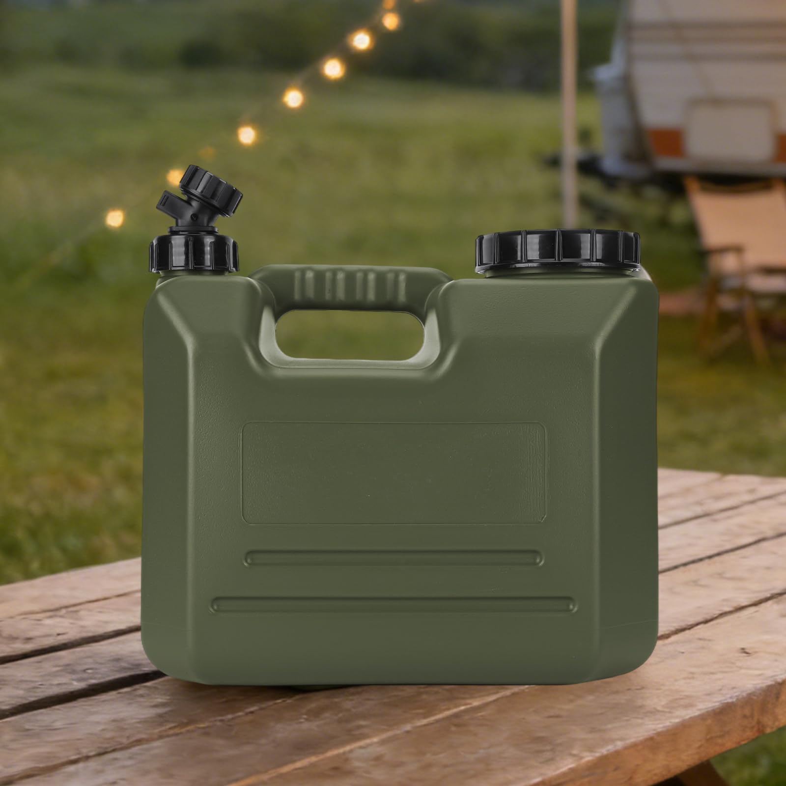 Contenitore D'acqua con Rubinetto, Tanica Portatile per Campeggio e Emergenza con Apertura Larga, Ideale per Auto, Attività All'aperto, Escursioni, Viaggi, Picnic e Emergenze in Caso di Uragani