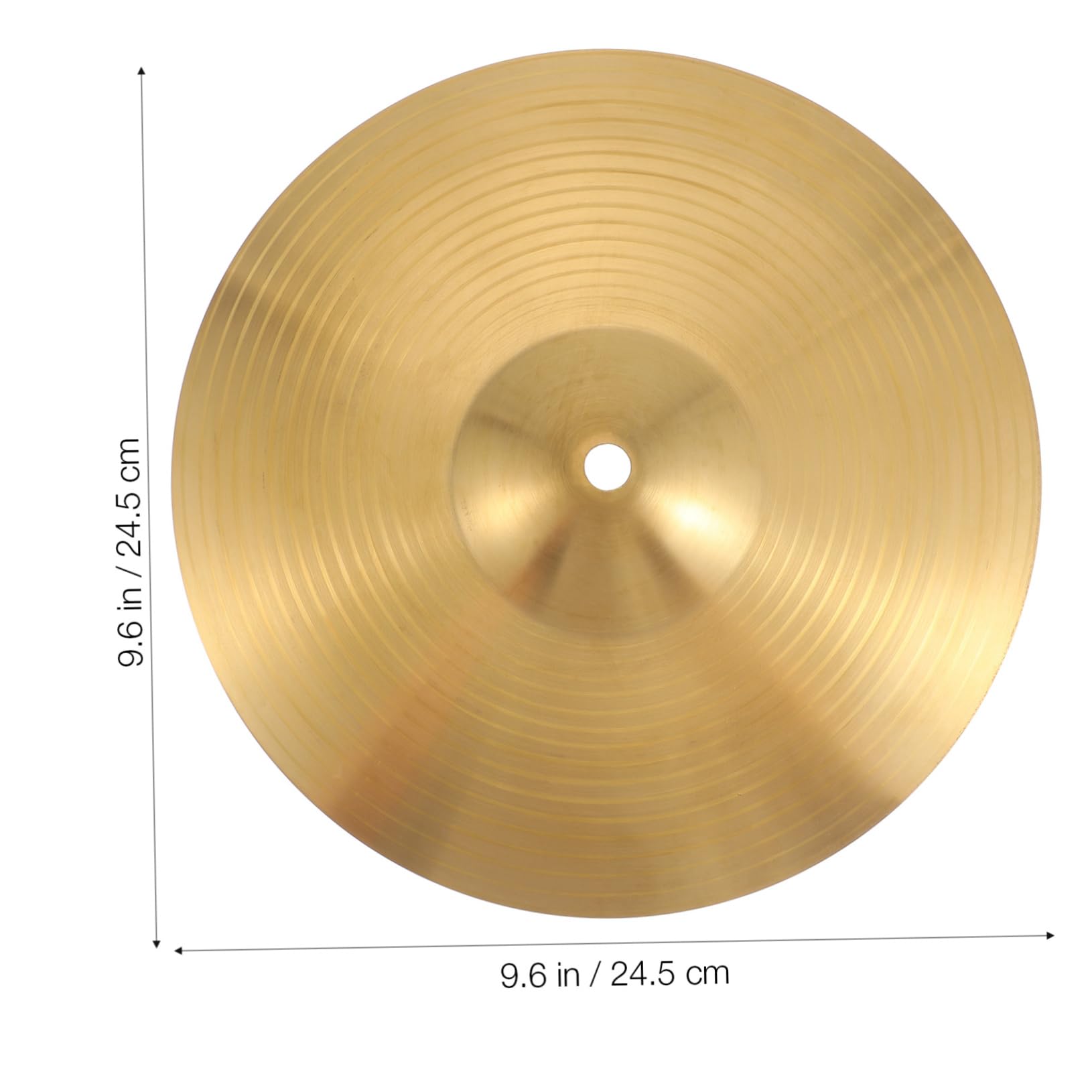 HEMOTON 10 Inch Brass Hi-hat Cymbals Set Perfect for Drum Sets Beginners Professionals