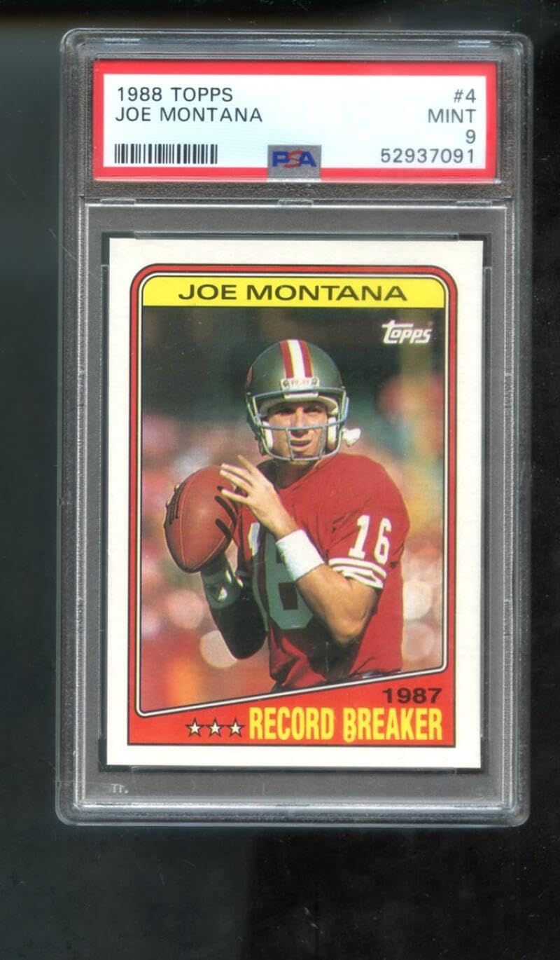 1988 Topps Joe Montana football card #38 San Francisco 49ers mint
