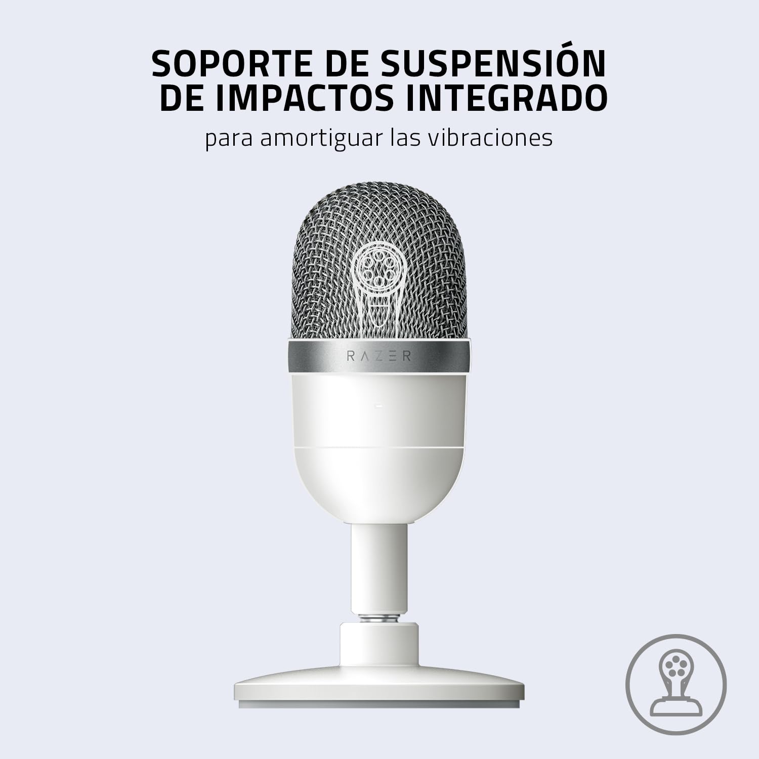 Razer Seiren Mini - Micrófono compacto para USB para streaming, (compacto con patrón polar supercardioide, soporte inclinable, amortiguador integrado) Mercury