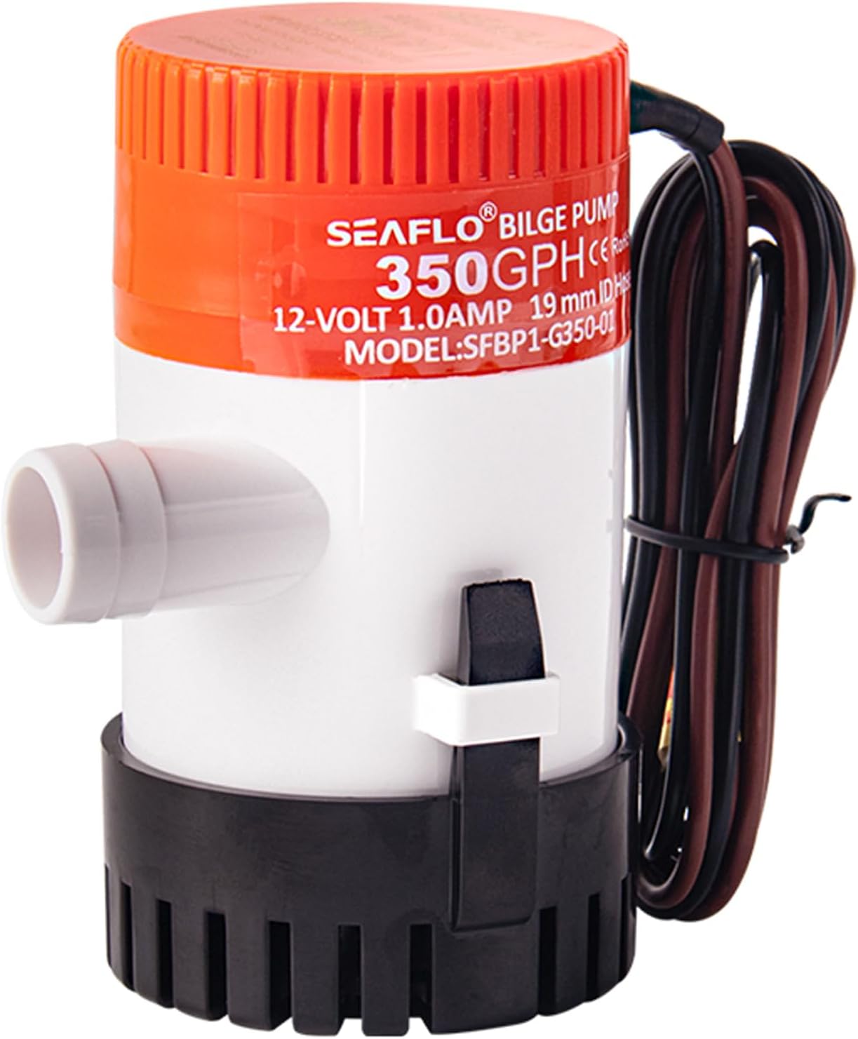350GPH 12V Electric Marine Bilge Pumps, Boat Submersible Bilge Water Pump Small Pump 1325L/Hour
