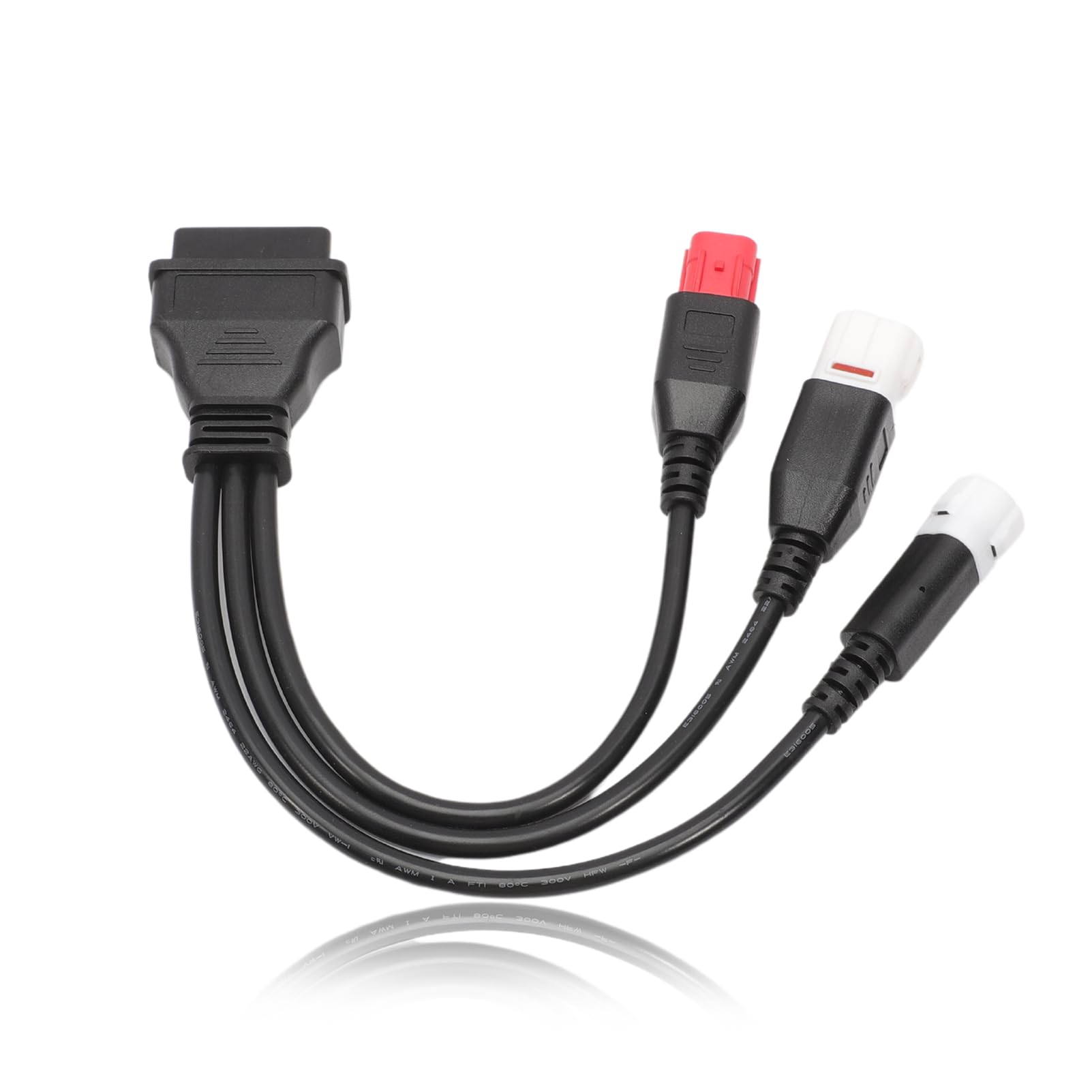 Câble Adaptateur OBD2 Moto 6 Broches Vers 16 Broches - Compatible Honda, Suzuki, Yamaha, Kawasaki