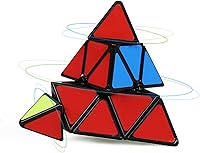 Vista 4 de 3X3 Pirámide Speed Cube YJ Toys 3X3X3 Speed Cube Triángulo Puzzle Magic Cube Puzzle Juguete Negro