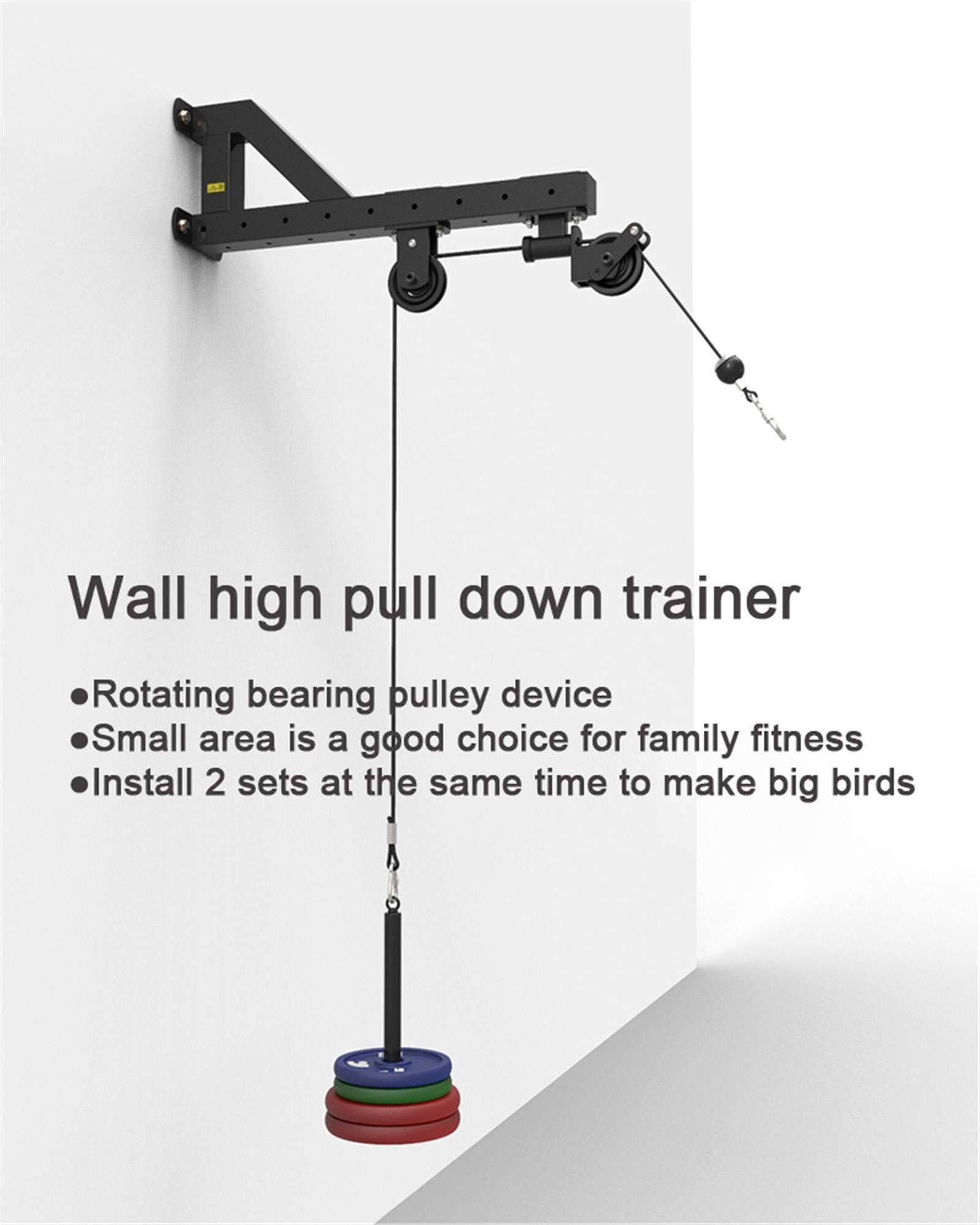 Lat Pulldown Cable System z obrotowym kołem pasowym – wszechstronne mocowanie do maszyn fitness do treningów domowych na siłowni, przedłużek tricepsa i wyciągania