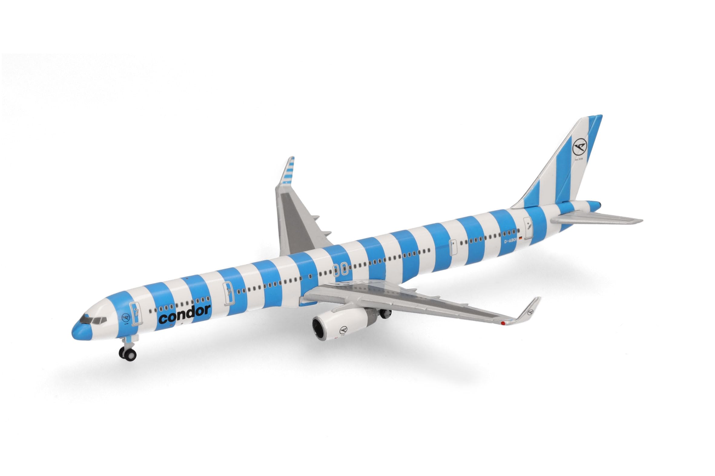 Herpa Modellflugzeug Condor Airbus Boeing 757-300 "Sea, Miniatur im Maßstab 1:500, Sammlerstück, Flugzeug Modell ohne Standfuß, Metall