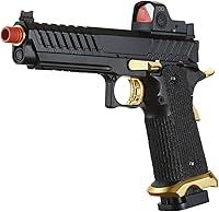 Vista 4 de Lancer Tactical - Knightshade Hi-Capa. Pistola de perdigones de aire comprimido con mira mini punto rojo