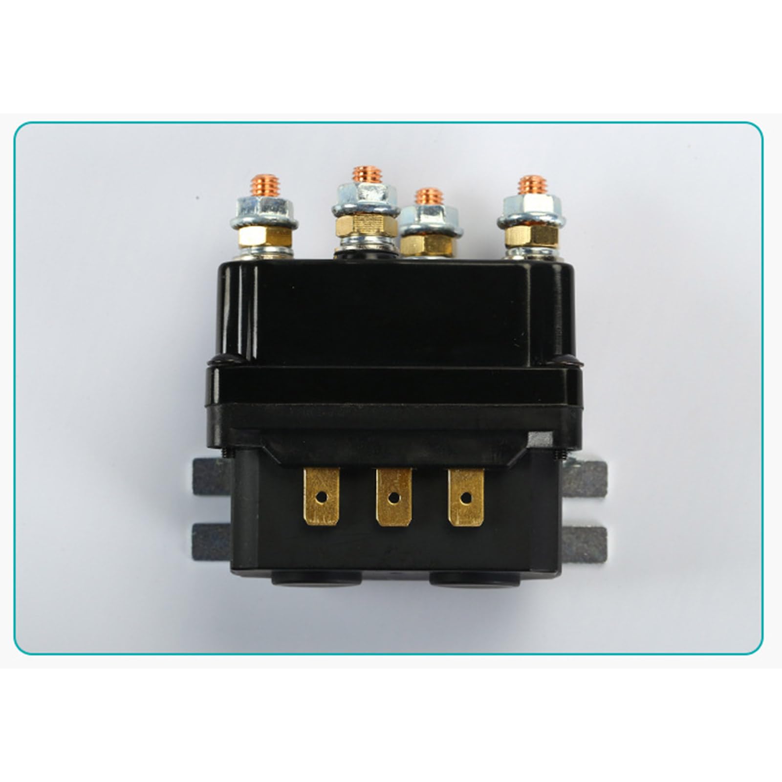 Relais de treuil 250 A 12 V durabilité améliorée Noir