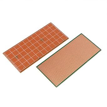 5 Pcs Prototype Board Kit, 6.5x14.5cm Single Side PCB Prototype Board, Universal Circuit Board for DIY Soldering and Electronic Project