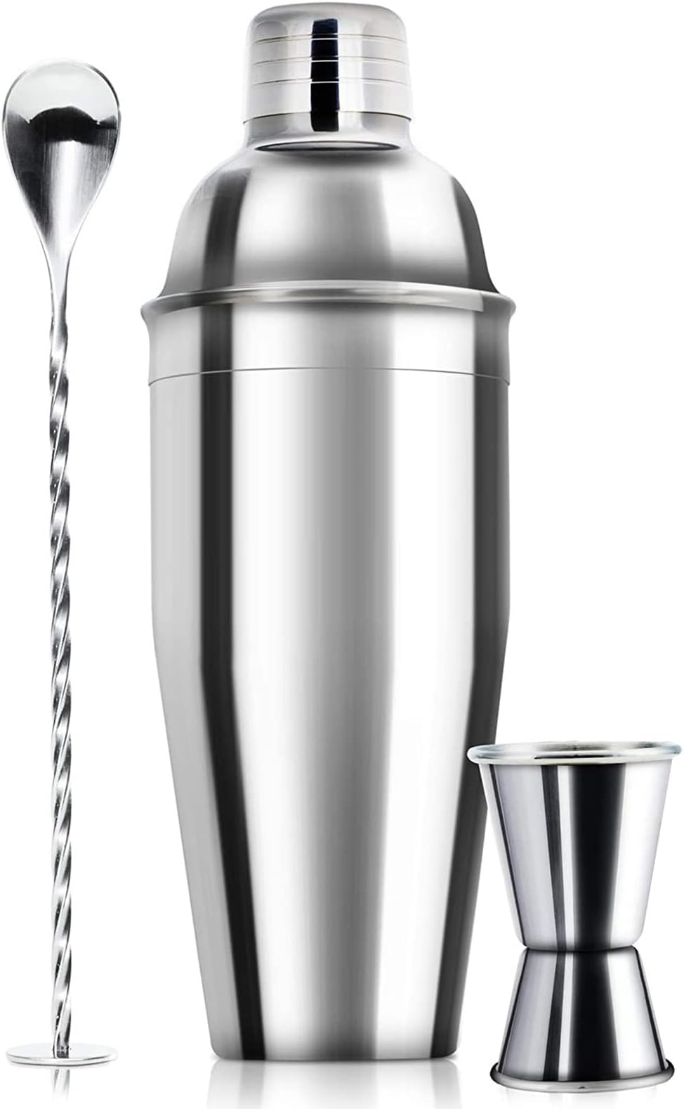 24oz Cocktail Shaker Bar Set-Professional Margarita Mixer Drink Shaker Professional Stainless Steel Bar Tools Built-in Bartender Strainer for Martini Kit