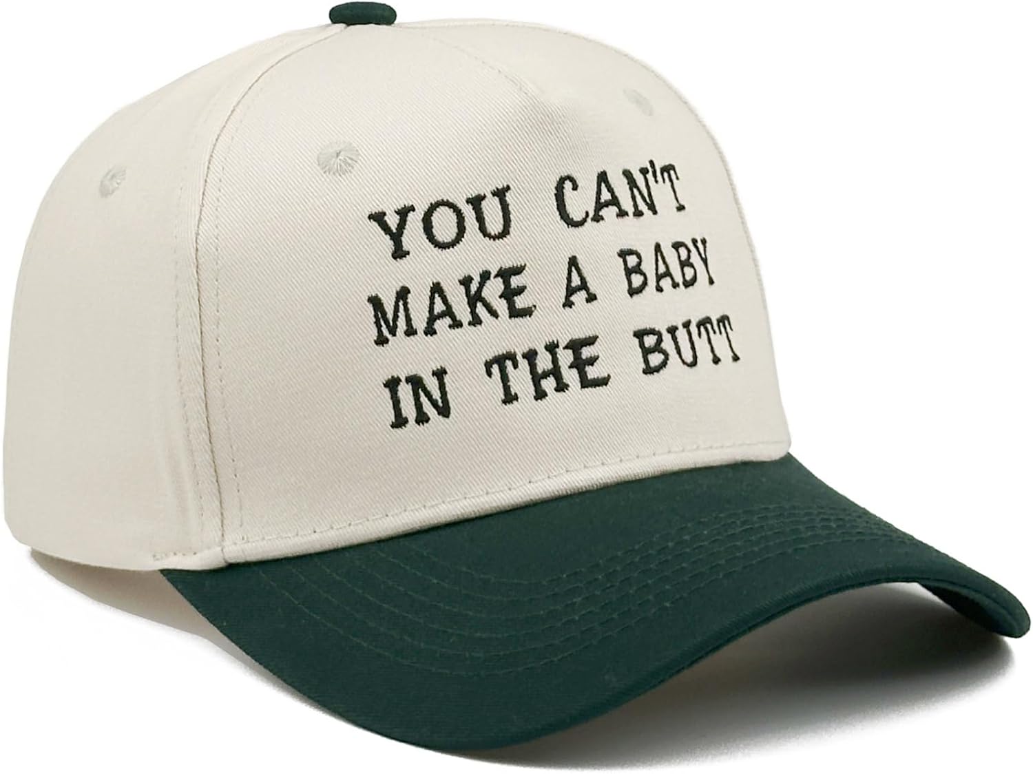Funny Embroidered Two-Tone Cotton Baseball Cap for Women & Men | Adjustable Unisex Dad Hat - Image 4