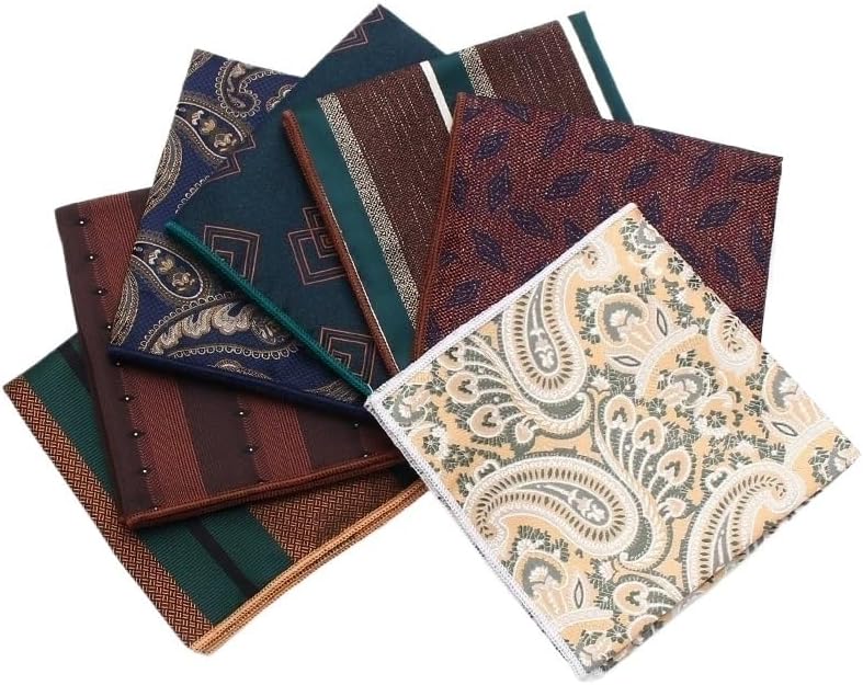 Men's Formal Suit Pocket Square Wedding Polyester Handkerchief Party Towel Accessory