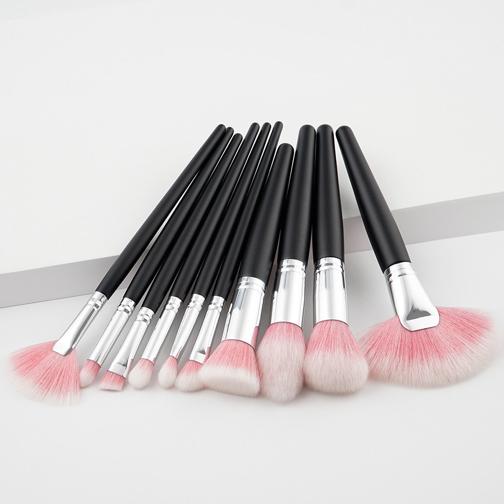 10 Stücke Kosmetische Augenbraue Lidschatten Pinsel Make-Up Pinsel Sets Kits Werkzeuge Make-Up Pinsel Reinigung Matte