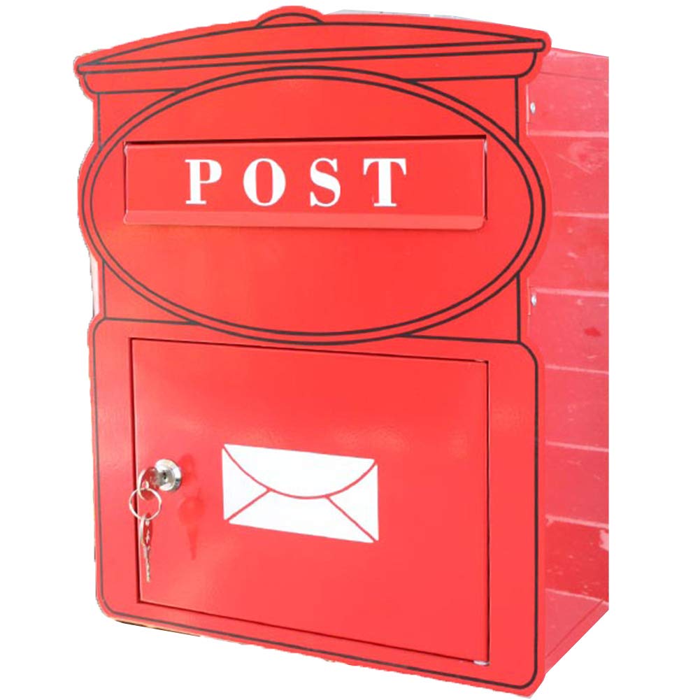 Villa Garden Decoration Box Post Boxes Mail Boxes Envelope Style Mailbox Letter Box Mailbox Decorative Letter Newspaper Box Milk Box,A