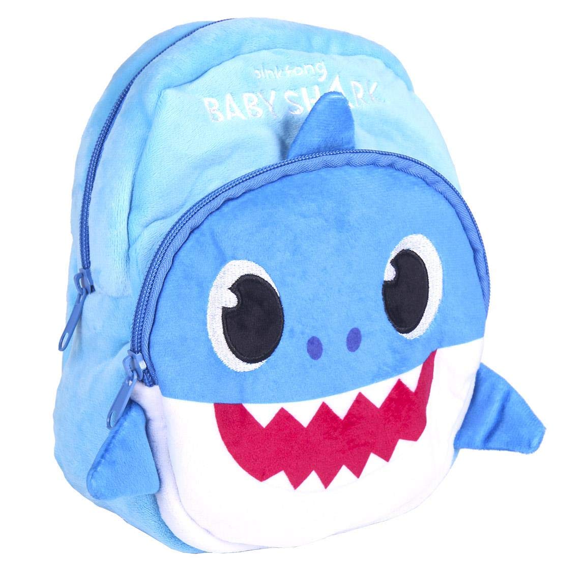 Cerdá Mochila Saco Baby Shark Azul - Zainetto Infante Con Sicurezza Antistrappo, Licenza Ufficiale Nickelodeon, 27x33 Cm - 3
