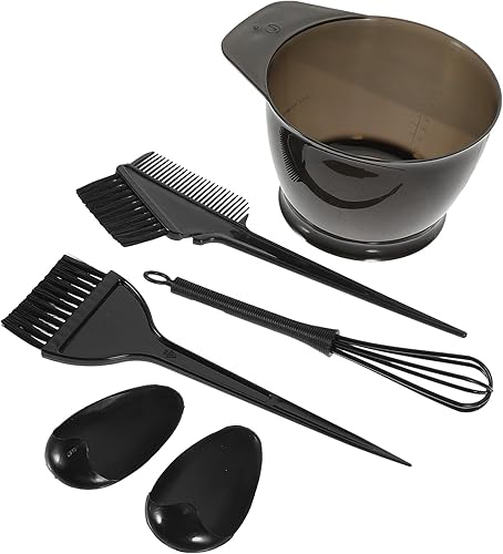 LALAFINA Cepillo de color de pelo aplicador de color de cabello cepillo cubre los oídos para tinte de cabello cepillo de color de cabello y juego de