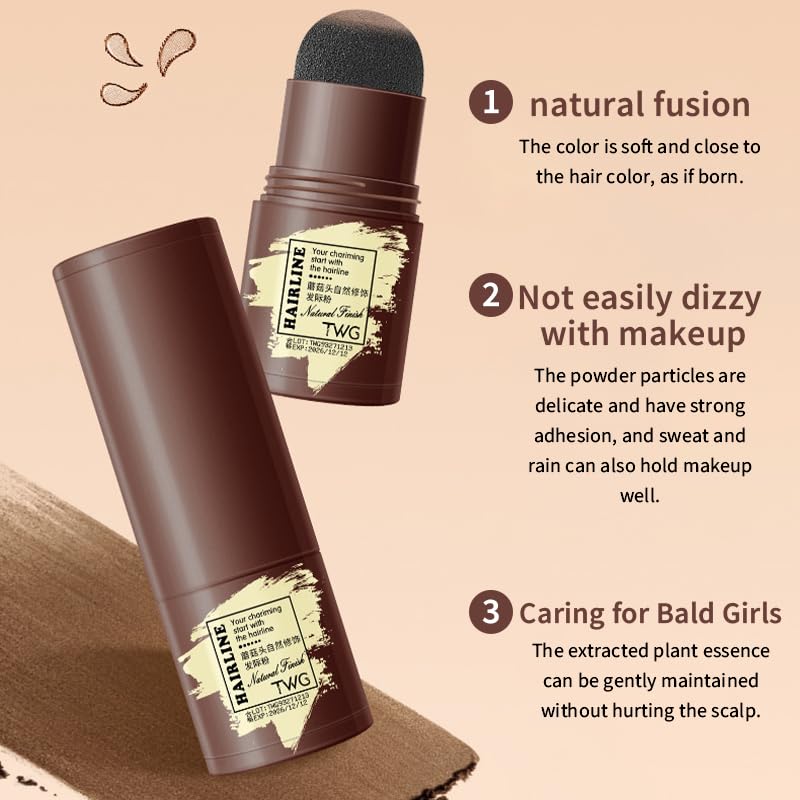 Amazon | ヘアラインパウダースティック ヘアシャドウ 小顔パウダー